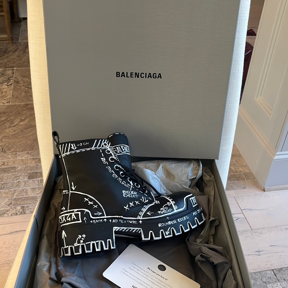 Balenciaga strike bootie sketch on matte calf SOLD OUT